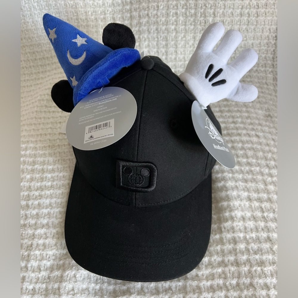 2026 Walt Disney World Create Headband Ears Black Hat Sorcerer Mickey Adult O/S